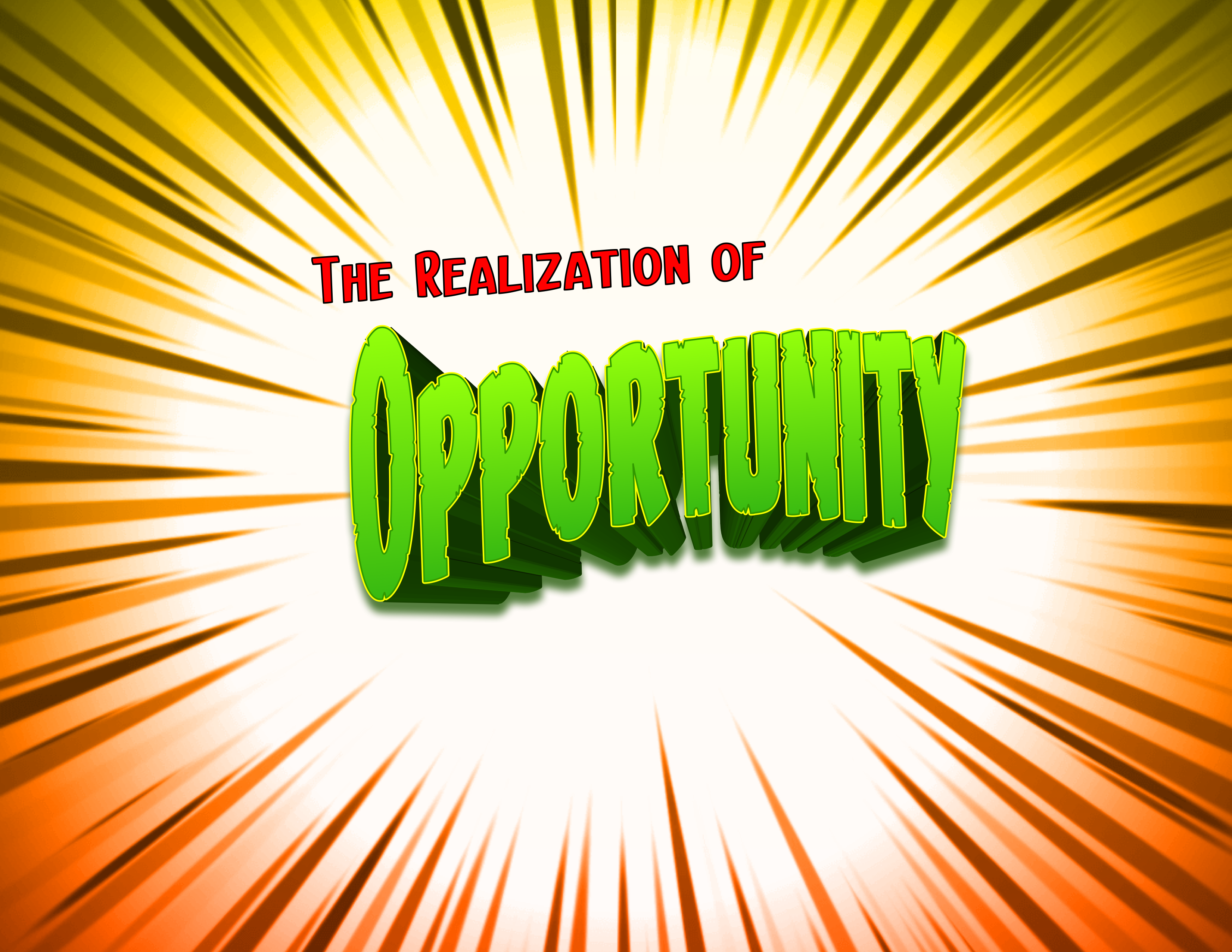 Open blog post titled 'The Realization of Opportunity  '